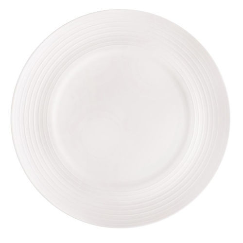 Piatto piatto - SUM.12 - ROYALE S.R.L. - rotondo / in porcellana / contract