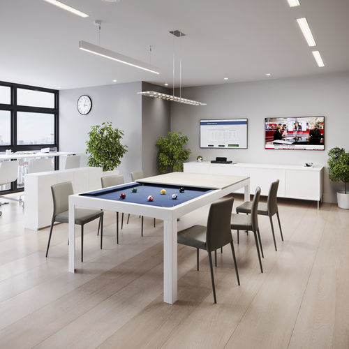 Tavolo da biliardo contemporaneo - CONVER-TABLE - per uso residenziale / contract / in acciaio termolaccato