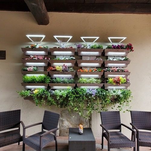 Giardino verticale di piante viventi - HederaTM - lightgreen srl - su misura / floreale / da interno