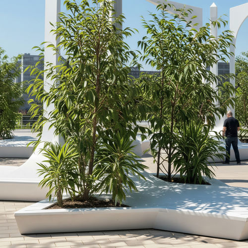 Fioriera in alluminio - J2O - Borvo - triangolare / modulabile / contemporanea