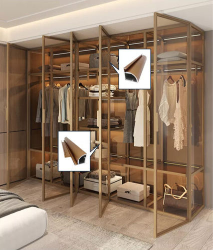 Armadio contemporaneo - Singapore - Aplus Hardware Supplier - in vetro / in alluminio / con ante battenti