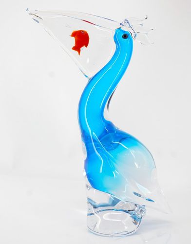 Scultura animale - Pelican - Wave Murano Glass srl - in vetro di Murano / in vetro soffiato / da appoggio