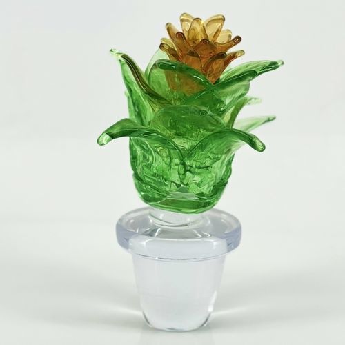 Scultura in vetro di Murano - CACTUS - Wave Murano Glass srl - in vetro soffiato / da appoggio / multicolore
