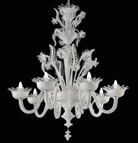 Lampadario classico - SCHUMANN - Wave Murano Glass srl - in vetro di Murano / in vetro soffiato / con 3 punti luce