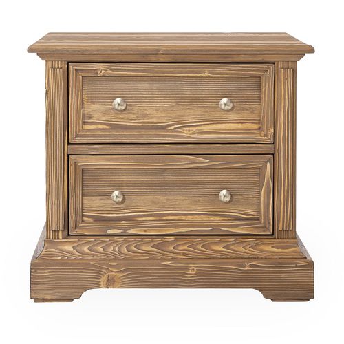 Comodino classico - Patara - NDESIGN - in pino / con supporto in pino / rettangolare