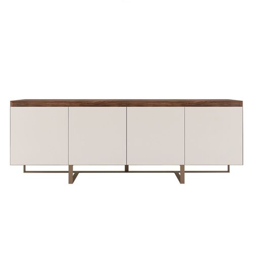 Credenza contemporanea - Sacramento  - NDESIGN - impiallacciata in legno / in metallo / bianca