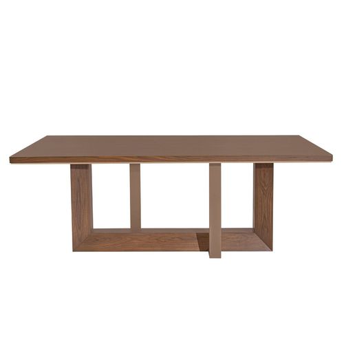 Tavolo da pranzo contemporaneo - Sacramento  - NDESIGN - impiallacciato in legno / con supporto in legno impiallacciato / rettangolare