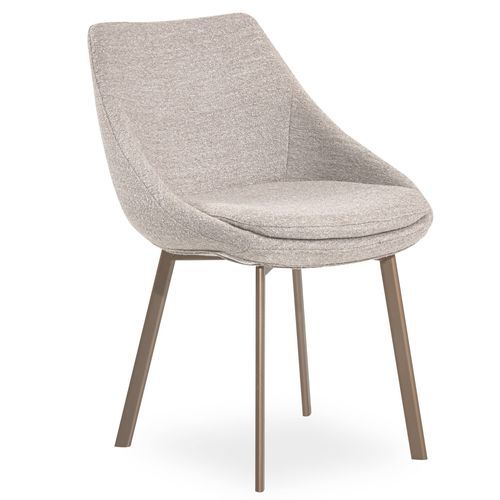Sedia contemporanea - Ruby - NDESIGN - da interno / in tessuto / con supporto in metallo
