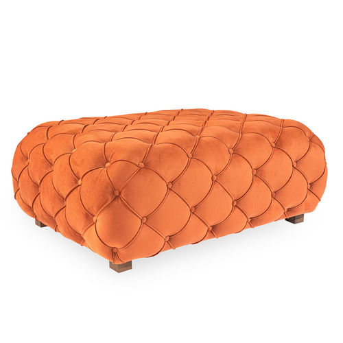 Pouf chesterfield - Zeus  - NDESIGN - in tessuto / rettangolare / imbottito