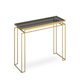 Consolle contemporanea - Crimson  - NDESIGN - in vetro / in marmo / con supporto in ottone