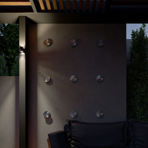 Applique contemporanea - L17 - MP Design Inc. - da giardino / per terrazza / in acciaio inossidabile