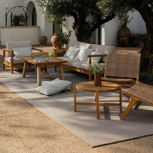 Tappeto contemporaneo - STRATA 01 - Rols Carpets - a quadretti / in PET / in PET riciclato