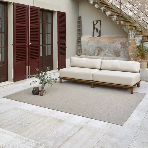 Tappeto contemporaneo - TERRA SERENGUETI COCONUT - Rols Carpets - a tinta unita / in PET / rettangolare