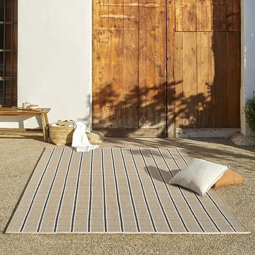 Tappeto contemporaneo - TERRA GOBI COCONUT  - Rols Carpets - a quadretti / in PET / rettangolare
