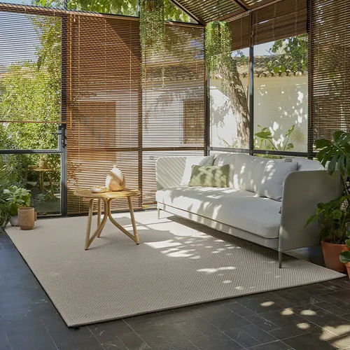 Tappeto contemporaneo - TERRA SAHARA OAT - Rols Carpets - a tinta unita / in PET / rettangolare