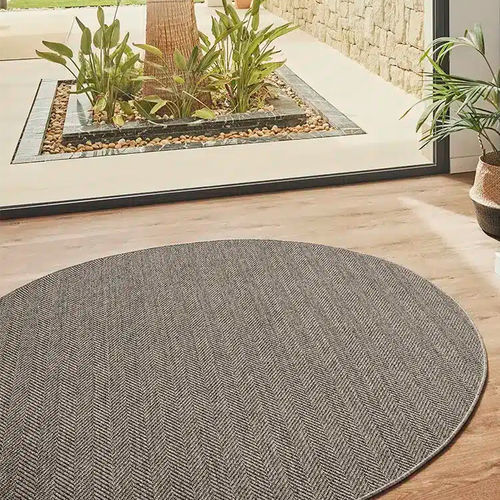 Tappeto contemporaneo - PALMA ICON CARBON - Rols Carpets - a motivi / in polipropilene / rettangolare