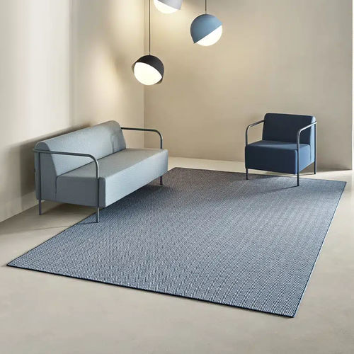 Tappeto contemporaneo - DIANA HERRINGBONE DENIM - Rols Carpets - a motivi / in lana / rettangolare