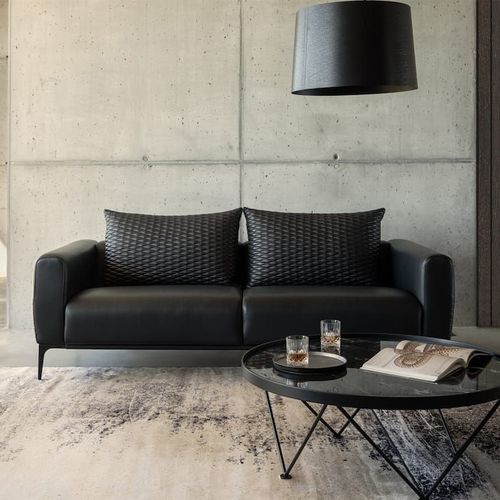 Divano modulare - MK.1350 - MOORKI - contemporaneo / in tessuto / in pelle