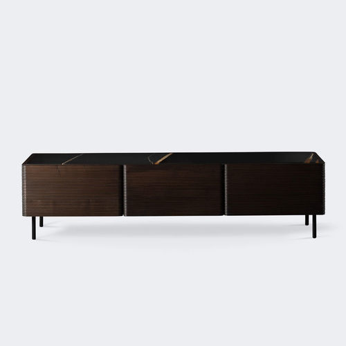 Credenza contemporanea - WAVES - Milla & Milli - in noce / in faggio / in marmo