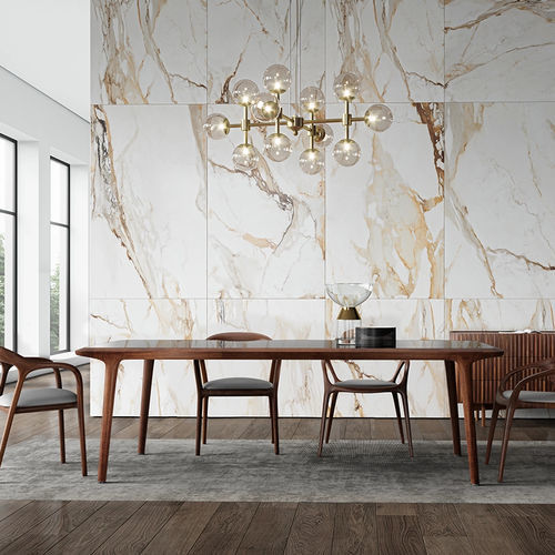 Tavolo contemporaneo - VY - Spalli - in legno oliato / in legno compensato / in vetro