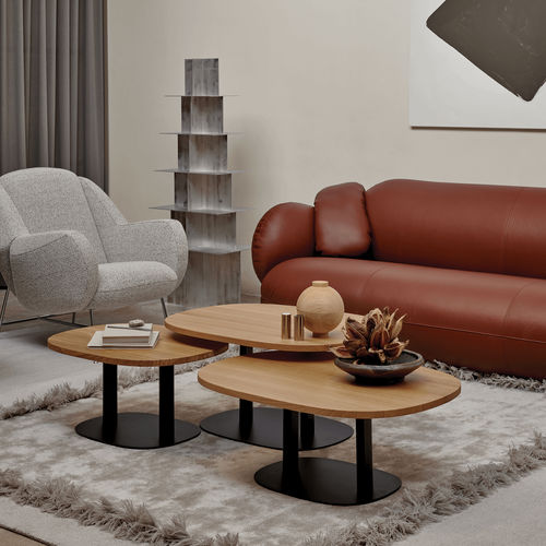 Tavolino basso contemporaneo - Toveri - Leolux Global bv - in rovere / in noce / in legno laccato