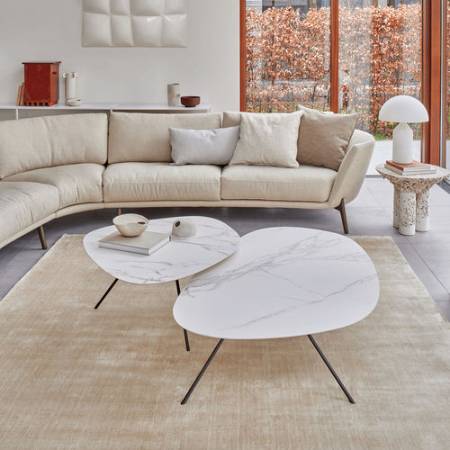 Tavolino basso contemporaneo - Liliom - Leolux Global bv - in rovere / in noce / in legno laccato