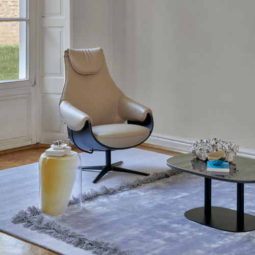 Poltrona contemporanea - Cream - Leolux Global bv - in tessuto / in pelle / in rovere