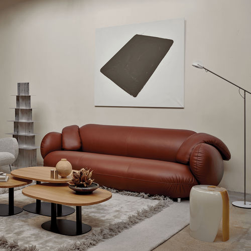 Divano contemporaneo - Pulla - Leolux Global bv - in tessuto / in pelle / con braccioli
