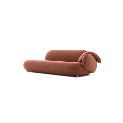 Dormeuse contemporanea - Pulla - Leolux Global bv - in tessuto / in pelle / con supporto in metallo cromato