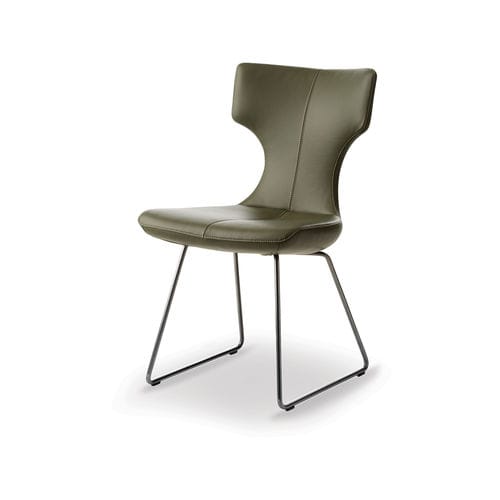 Sedia da pranzo contemporanea - Callas - Leolux Global bv - da interno / in tessuto / in pelle