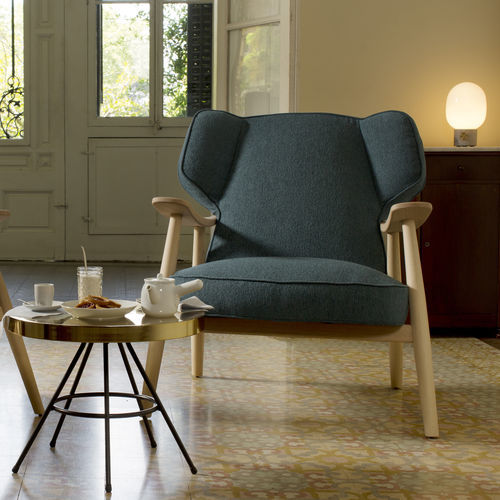 Poltrona contemporanea - Basic - Lagranja Collection - in tessuto / in faggio / in rovere