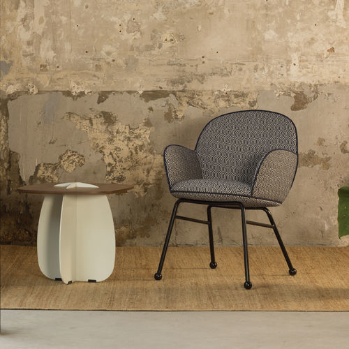 Sedia contemporanea - Round - Lagranja Collection - da interno / in tessuto / con supporto in acciaio