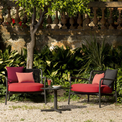 Poltrona contemporanea - Bold - Lagranja Collection - in tessuto / in alluminio / in corda