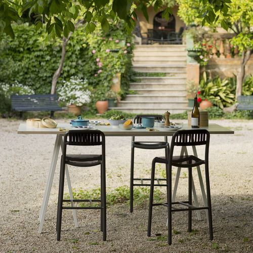 Sedia alta contemporanea - Bold - Lagranja Collection - da esterno / da interno / in poliestere