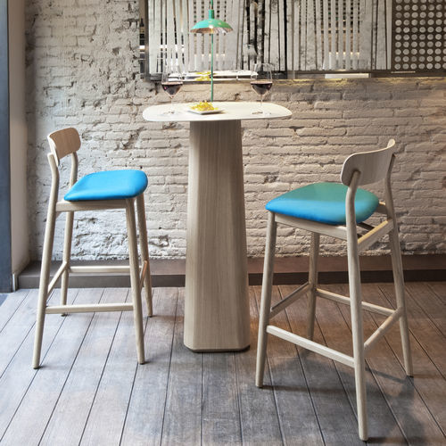 Sedia alta contemporanea - Basic - Lagranja Collection - da interno / in faggio / in rovere