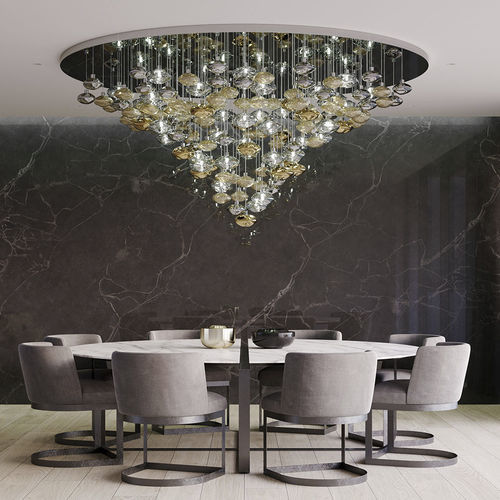 Lampadario contemporaneo - LURE  - Sans Souci s r.o. - in cristallo / in metallo / contract
