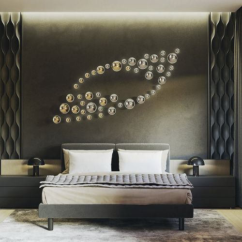 Applique contemporanea - LAGOON  - Sans Souci s r.o. - da interno / in vetro / tonda