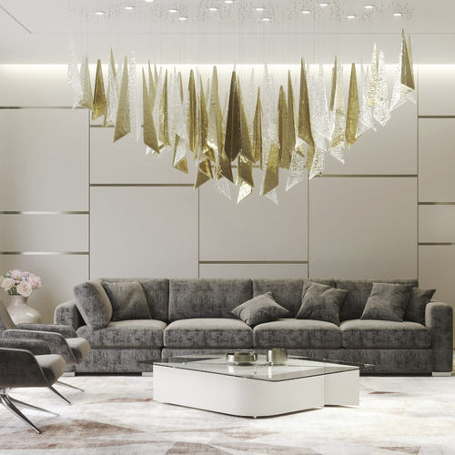 Lampadario contemporaneo - VICE VERSA - Sans Souci s r.o. - in cristallo / da 8 lampadine / con 4 punti luce