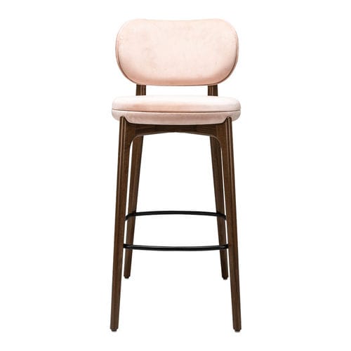Sedia alta contemporanea - Pebble HS - Satelliet Originals - da interno / in tessuto / in legno