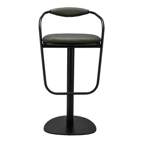 Sedia alta contemporanea - Loop HS - Satelliet Originals - da interno / in pelle / in acciaio
