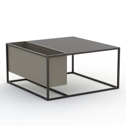 Tavolino basso contemporaneo - BALVI - Kico srl - in vetro / in rovere / in noce