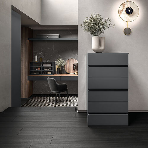Cassettiera contemporanea - RIO - Kico srl - in rovere / in noce / in melaminico