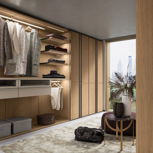 Cabina armadio ad angolo - RACK - Kico srl - modulare / con fissaggio a muro / contemporanea