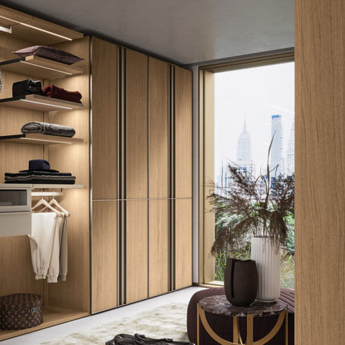 Armadio modulare - GIO' - Kico srl - ad angolo / contemporaneo / in rovere