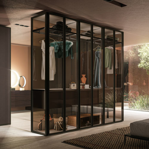 Armadio modulare - ELEGANT - Kico srl - ad angolo / contemporaneo / in rovere