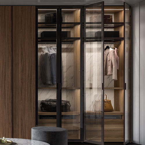 Armadio in vetro - FRAME - Kico srl - modulare / ad angolo / contemporaneo