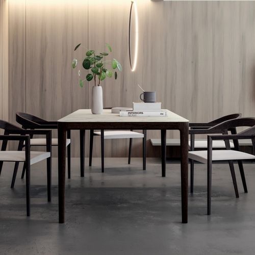 Tavolo contemporaneo - AFFIOR - Kico srl - in frassino / in rovere bianco / in pietra sinterizzata