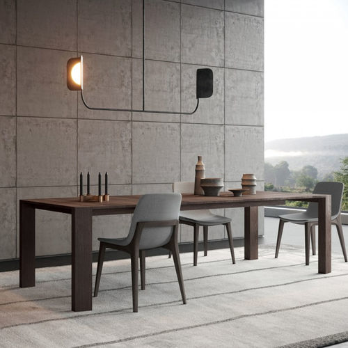 Tavolo contemporaneo - GOLD - Kico srl - in noce / impiallacciato in legno / con supporto in legno massiccio