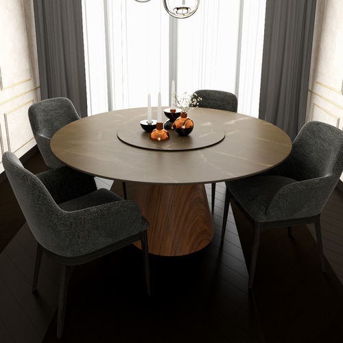 Tavolo contemporaneo - PISA - Kico srl - in noce / in frassino / impiallacciato in legno