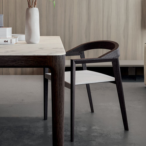 Sedia contemporanea - WOODY - Kico srl - da interno / in tessuto / in pelle